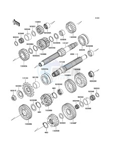 NINJA ZX-12R ZX1200-B4H FR GB GE XX (EU ME A(FRICA) drawing Transmission