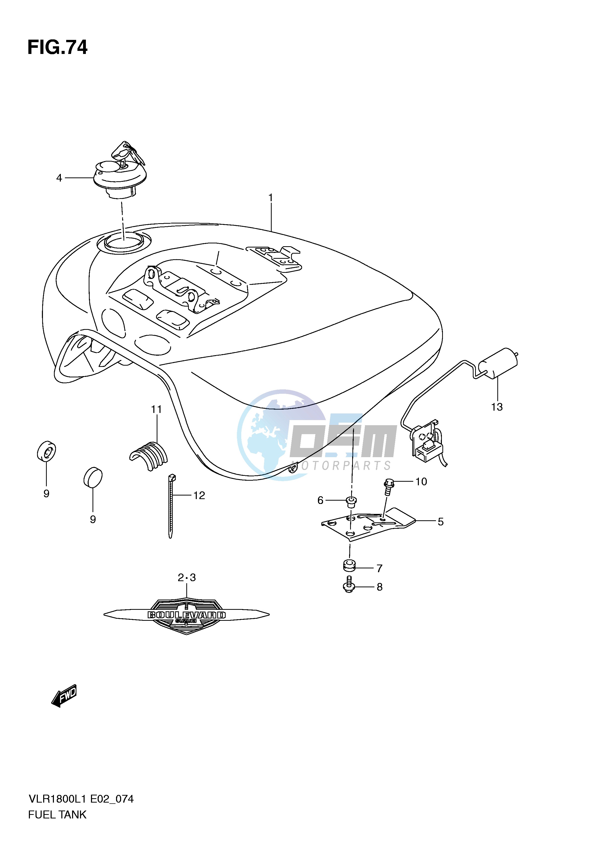 FUEL TANK (VLR1800L1 E24)