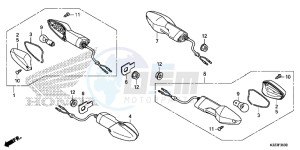 CBR300RF CBR300R Europe Direct - (ED) drawing WINKER