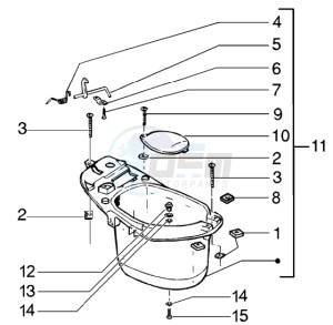 Runner 200 VXR 4t drawing Case - Helmet