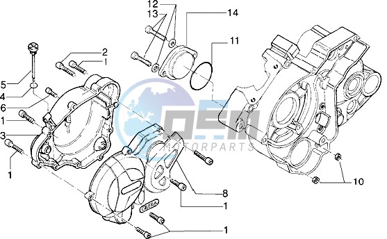 Half crankcase covers