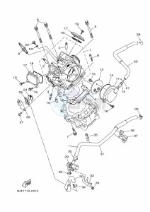 YFM700FWBD KODIAK 700 EPS (BGF1) drawing CYLINDER HEAD