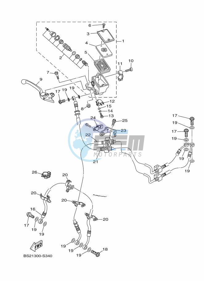 FRONT MASTER CYLINDER