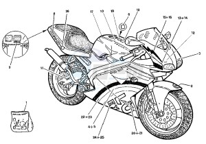 MITO EV 6 MARCE 125 drawing LABEL COLOR “C”