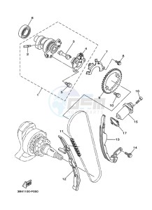 YFM700FWBD KODIAK 700 EPS (B5KN) drawing CAMSHAFT & CHAIN