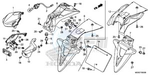 NC700SD NC700S Europe Direct - (ED) drawing TAILLIGHT