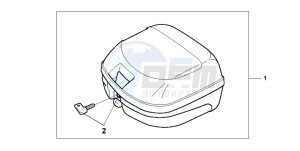 CBF250 drawing TOP BOX 26L