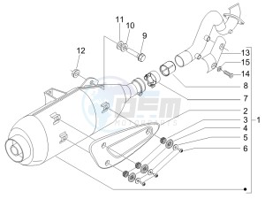 Runner 125 VX 4t e3 (UK) UK drawing Silencer