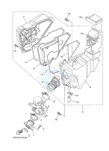 YBR125E (4P2G 4P2H 4P2J) drawing ADMISION INTAKE