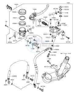 NINJA ZX-6R ZX636EGF FR GB XX (EU ME A(FRICA) drawing Front Master Cylinder