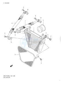 GSX-R1000 drawing OIL COOLER