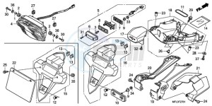 CBR1000RAA UK - (E / ABS HRC MKH) drawing TAILLIGHT (CBR1000RRA/RAA )