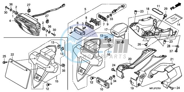 TAILLIGHT (CBR1000RRA/RAA )