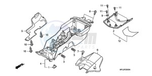 CBR1000RRA BR drawing REAR FENDER (CBR1000RR)