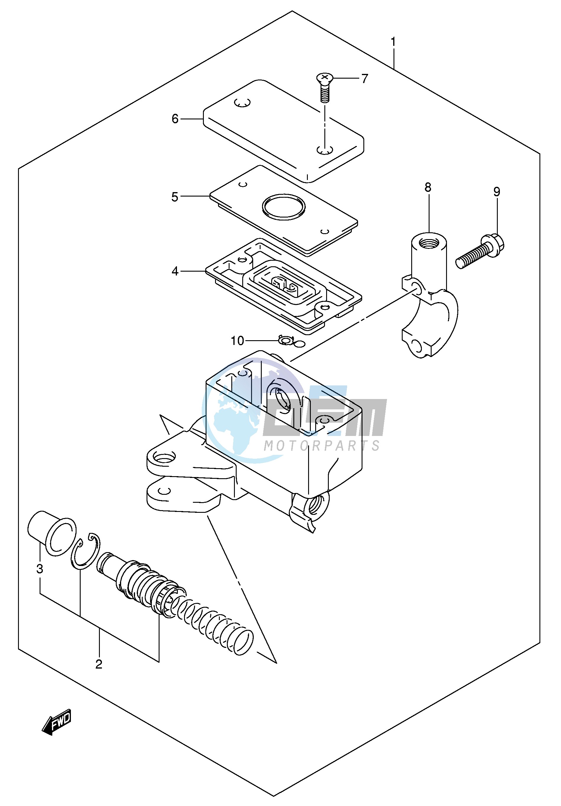 FRONT MASTER CYLINDER (SV1000 U1 U2)