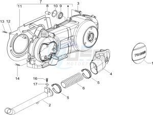 Runner 200 VXR 4t Race drawing Crankcase cover - Crankcase cooling