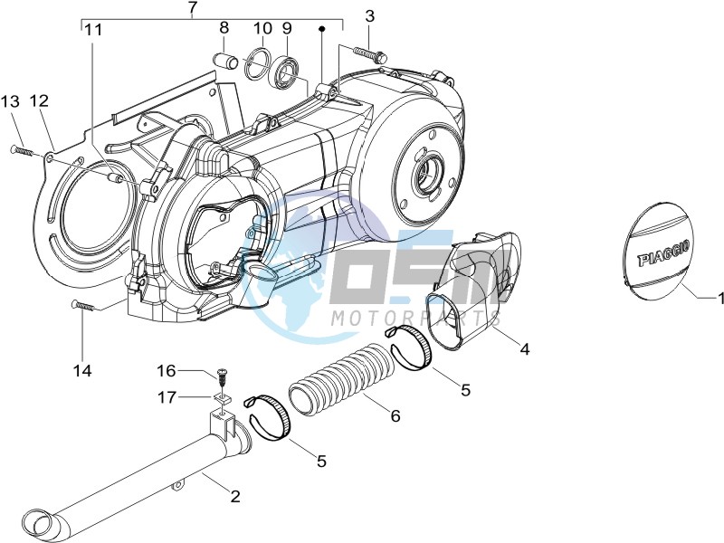 Crankcase cover - Crankcase cooling