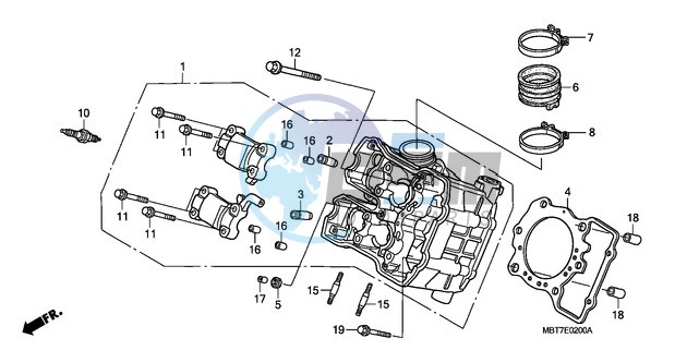 FRONT CYLINDER HEAD