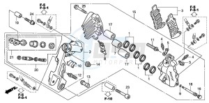 ST1300 drawing L. FRONT BRAKE CALIPER