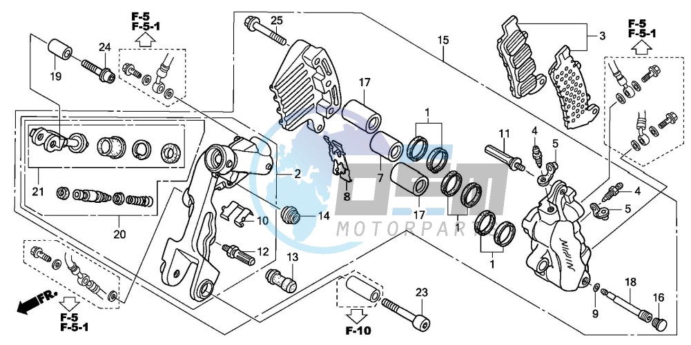 L. FRONT BRAKE CALIPER