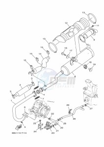 YFM450FWB KODIAK 450 (BJ5T) drawing EXHAUST