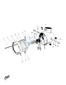 C2 SS TR [ROADRUNNER] (SS-TR) 125 [ROADRUNNER] drawing HEADLIGHT