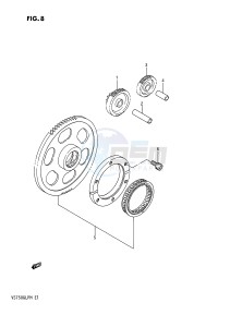 VS750GL (E1) INTRUDER drawing STARTER CLUTCH