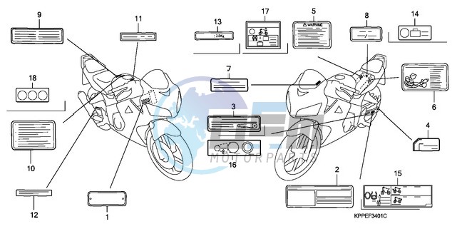CAUTION LABEL (CBR125RW7/RW9/RWA)