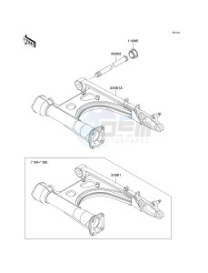 VN 1500 G [VULCAN 1500 NOMAD] (G1-G3) [VULCAN 1500 NOMAD] drawing SWINGARM