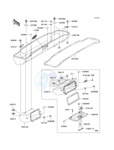 KAF 620 K [MULE 3010 TRANS4X4 HARDWOODS GREEN HD] (K6F-K8F) K6F drawing FRONT BOX