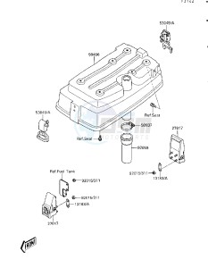 JF 650 B [TS] (B1-B2) [TS] drawing ENGINE HOOD