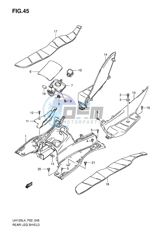 REAR LEG SHIELD