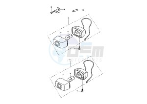 BW'S R 50 drawing FRONT FLASHER LIGHTS