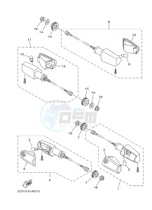 YB125 (2CS1) drawing FLASHER LIGHT