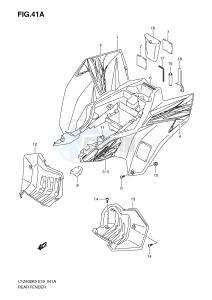 LT-Z400 (E19) drawing REAR FENDER (LT-Z400ZK9)