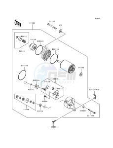 JS 550 C [550 SX] (C1-C5) [550 SX] drawing STARTER MOTOR