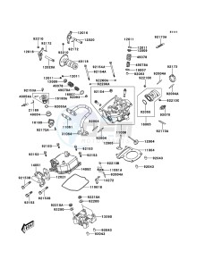 KVF300 KVF300CDF EU drawing Cylinder Head