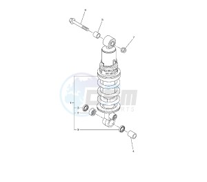 FZ8-N 800 drawing REAR SHOCK ABSORBER