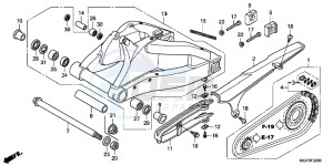 CBR1000RRE Fireblade 2ED drawing SWINGARM