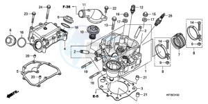 TRX420FAA Australia - (U) drawing CYLINDER HEAD