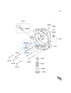 KSF 90 A [KFX90] (A7F-A9S) A8F drawing ENGINE COVER-- S- -