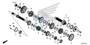 CBR650FE CBR650FE 2ED - (2ED) drawing TRANSMISSION