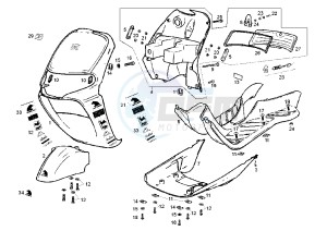 ATLANTIS O2 RED BULLET - 50 cc drawing FRONT SHIELD