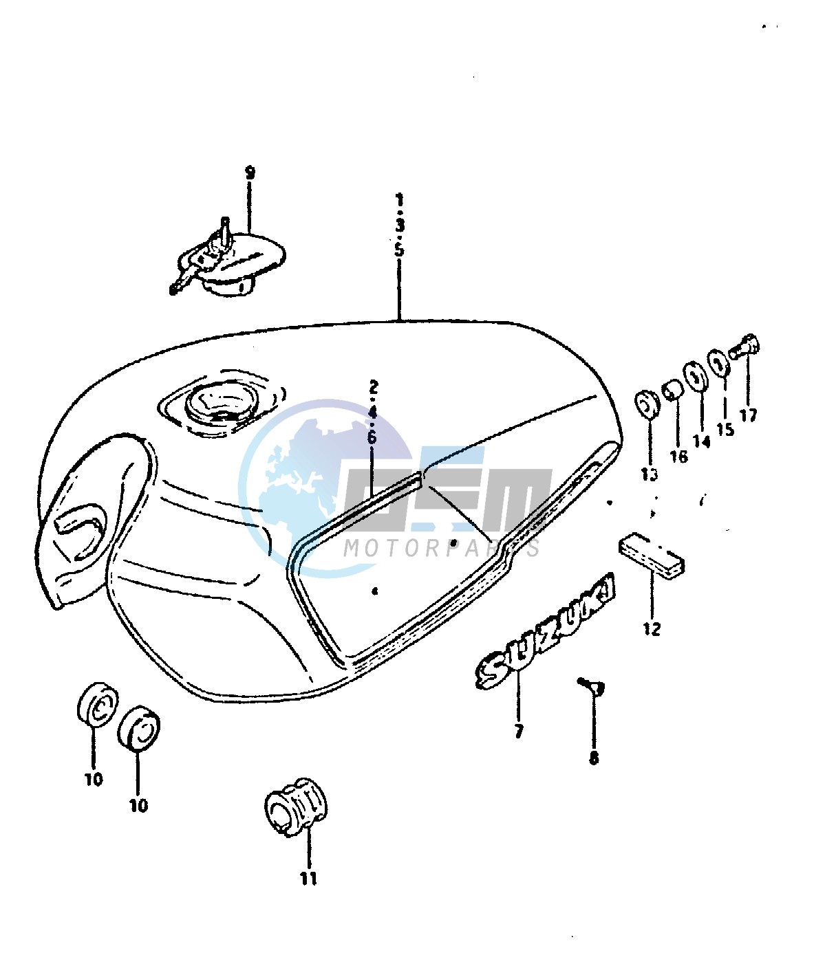 FUEL TANK (MODEL X : 24L)