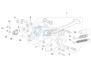 RSV4 1100 RACING FACTORY E4 ABS (EMEA-GSO) drawing Central stand