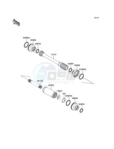 KVF750_4X4 KVF750DBF EU GB drawing Drive Shaft-Propeller