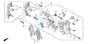 SH300 drawing FRONT BRAKE CALIPER