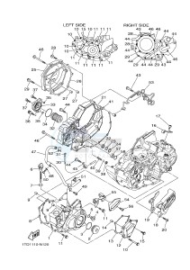 YFZ450R YFZ45YSXH (BW22) drawing CRANKCASE COVER 1