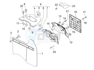 LX 150 4T USA drawing Rear cover - Splash guard