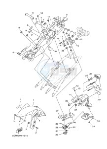 MT09A MT-09 ABS 900 (2DRF 2DRG) drawing FENDER